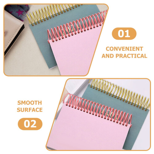 Worgeous 12 Pcs Cinch Binding Machine Binder Spirals Loose Leaf Coil 1