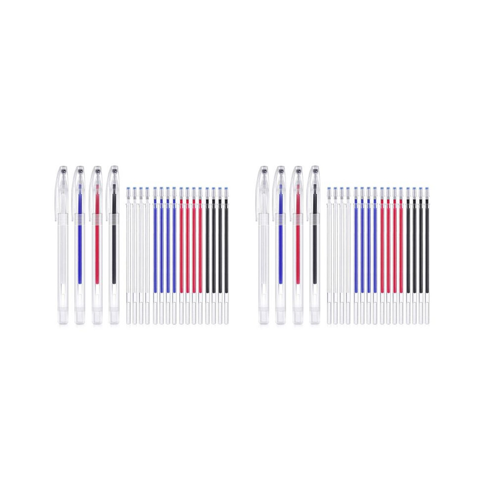 Heat Erasable Pens High Temperature Disappearing Pen Fabric Marking Pens With 40 Erasable Pen Refills For Leather,Fabric 6032434164144