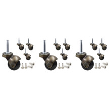 1.5 Calowe Kółka Kulkowe Koła do Kółek Meblowych Zestaw 12 z 8X38mm Mocowanie Tuleja Trzpienia Wymiana Wkładki Gniazda