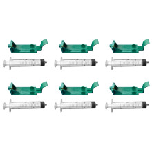 6X Clip de Succión de Herramienta de Tinta de Recarga de Cartucho de Tinta Adecuado para 45 51645 6615 51640 240 15 Clip de Absorción Hebilla de