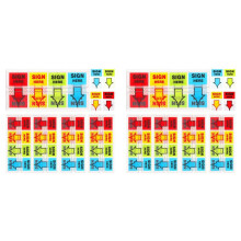 1000pcs Sign Here Stickers,Labels Stickers Adhesive Sign Here Tabs Sign Post Here Flags for Home Office (4 Colors)