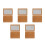 5Pièces Outil Compact Bois Beige Pour Affûtage Queue De Billard DIY 4