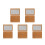 5Pièces Outil Compact Bois Beige Pour Affûtage Queue De Billard DIY 5
