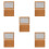 5Pièces Outil Compact Bois Beige Pour Affûtage Queue De Billard DIY 8