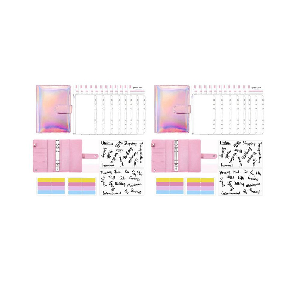 2X Budget Binder Set - Budget Binder With Cash Envelopes, Cash Organizer Money Saving Binder Cash Envelopes A 6034127468560