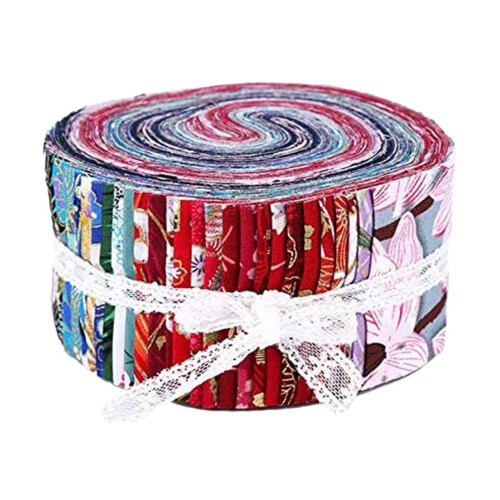 2x36 τεμάχια ρολό υφάσματος ζελέ, λωρίδες quilting υφάσματος 2,5 ιντσών, σε ρολό, σετ 1