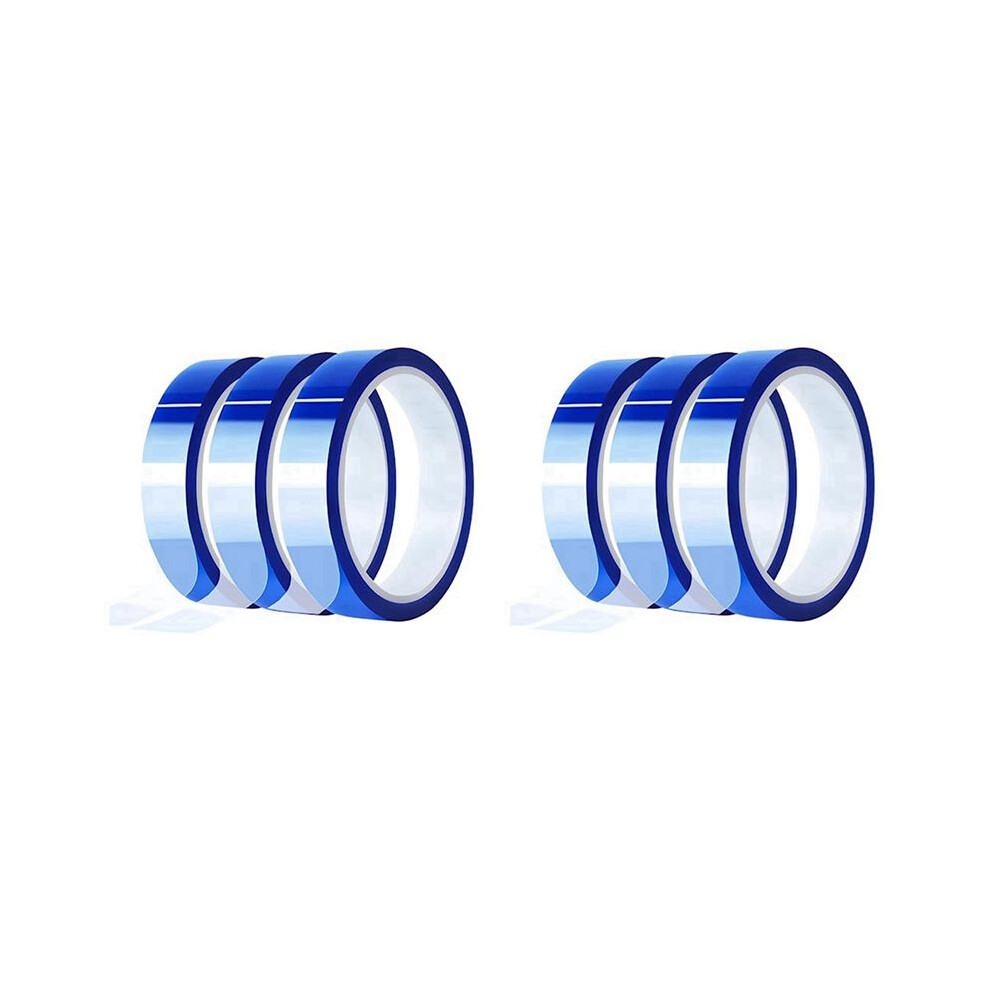 20Mm Heat Resistant Tape For Sublimation 33M (108 Ft) 3Inch Core High Temp, Strong Adhesion, 6 Pack 4711695831492