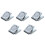 5X Silver Tone Spring Loaded Memo Ticket Magnetic Fridge Wall Clip 1