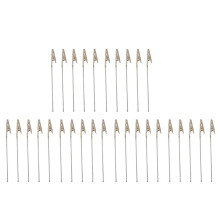 30 X Crocodile Metal Clips with Wire Stalk Alligator Clamps for Memo Note Card Holders