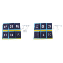 2X Klassen Zimmer Organizer mit Nummeriertem Taschen Plan für Handys Taschen Rechner Halter (30 Taschen, Blaue Taschen)