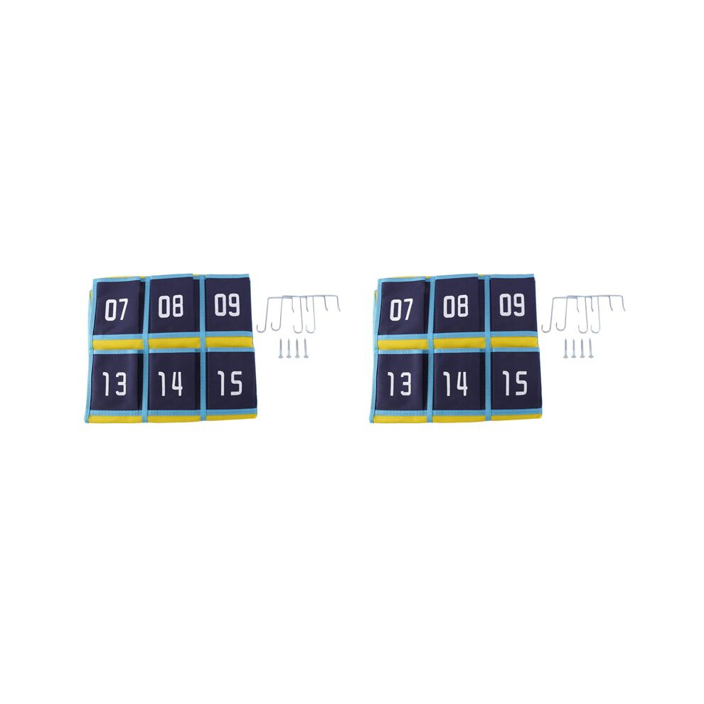 Photos - Other Furniture Zandona 2X Numbered Pocket Chart Classroom Organizer for Cell Phones Calculator Holders  (30 Pockets, Pockets)