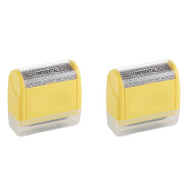 2X Identity Theft Protection Stamp Roller,for Personal Information Blackout, Privacy Confidential and Address Blocker, L
