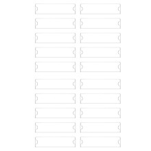 20x Acrylic Name Plate Holder Premium, 2X8 Inch,Clear Acrylic Plastic Sign Holder Frame Wall Name Plates for Office