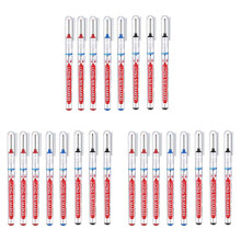 24 Multi-Purpose Deep Hole Pens Long Nosed Deep Drill Hole Long Nib Scriber Carpentry Colorful Pen