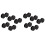 10Pcs Typewriter Ribbon Twin Spool Typewriter Ribbon Twin Spool Replacement Pack for Most Typewriter, Black 1