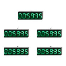5pcs 0.36 Inch 6-Bit Clock LED Digital Electronic Clock W Second Display Module Power Off Memory Brightness A