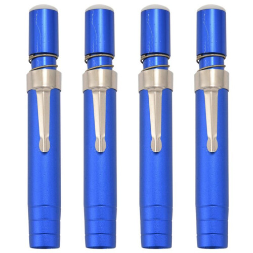 4 Pcs Black Aluminum Alloy Chalk Keeper Holder ()