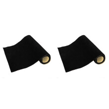 4PCS Self Adhesive Fabric, Soft Velvet Drawer Liner,DIY Velvet Fabric for Art & Crafts,Jewelry Box Liner,Black