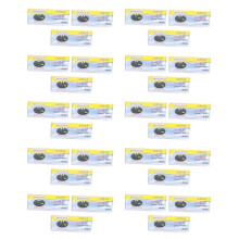 Safetypin Clear Hard Plastic Name Tag Clip Holder 30 Pcs