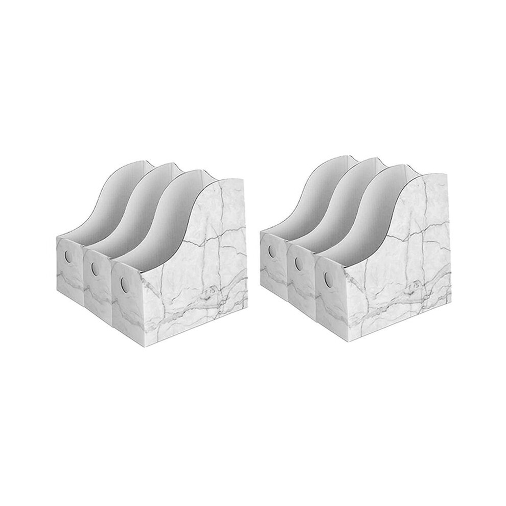 2X Sturdy Cardboard Magazine Holder Waterproof Magazine Storage Box Book Bins Desk File Holder Organizer 6032651072819