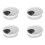 4X PC Computer Stainless Steel Outer Diameter 50mm Desk Grommet Cable Hole Cover 1