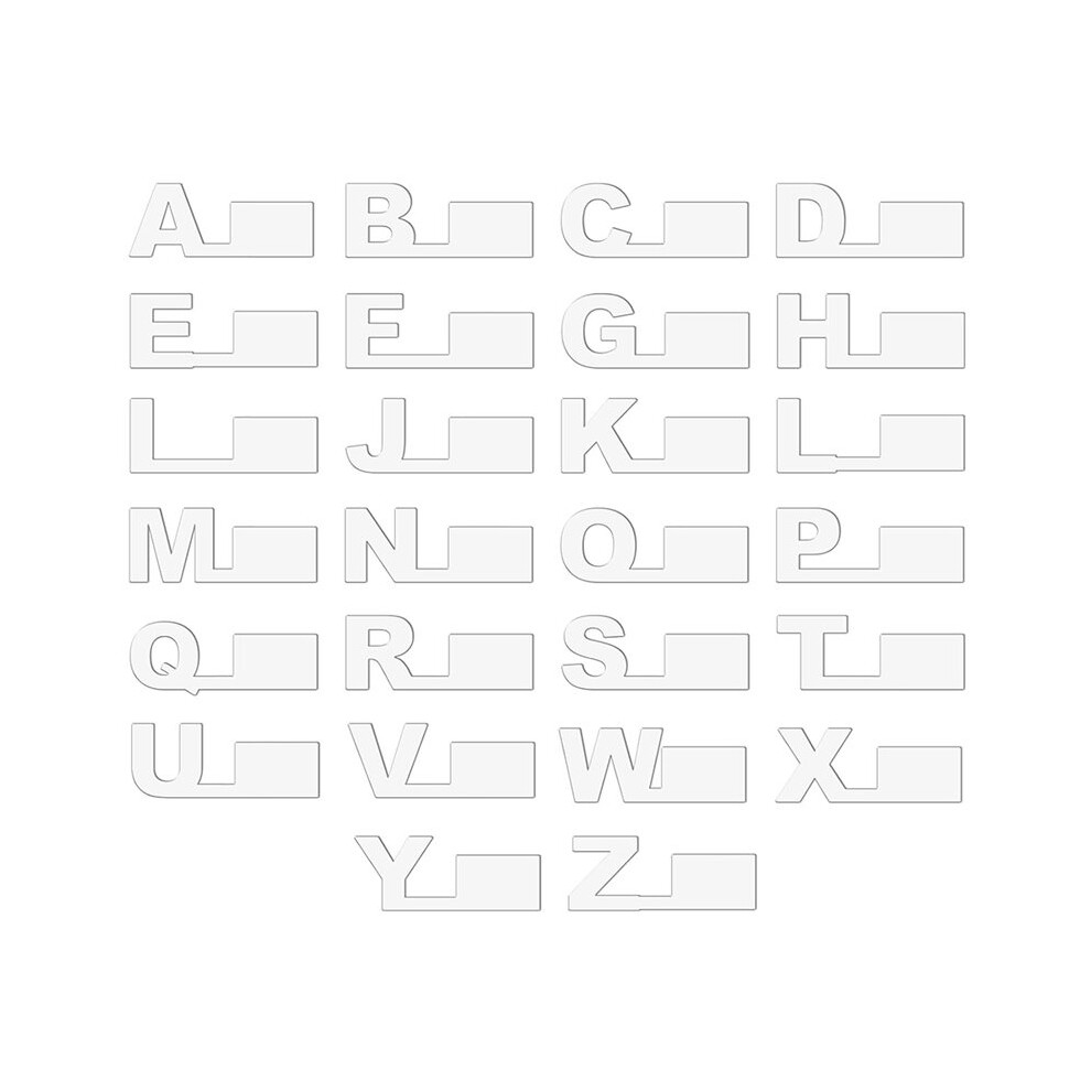 26Pcs Alphabetical A-Z Organizer Divider Cd Dvd Vinyl Record Separator For Music Album File Storage For Office Home 4762167100738