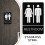 Plaque Braille Pour Toilettes Noir Usage Intensif 7