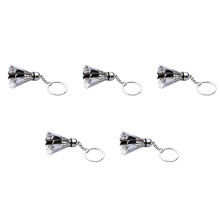 5X Metal Badminton Key Chain Three-Dimensional Badminton Tournament Souvenir Key Chain Pendant Sports Sports Pendant