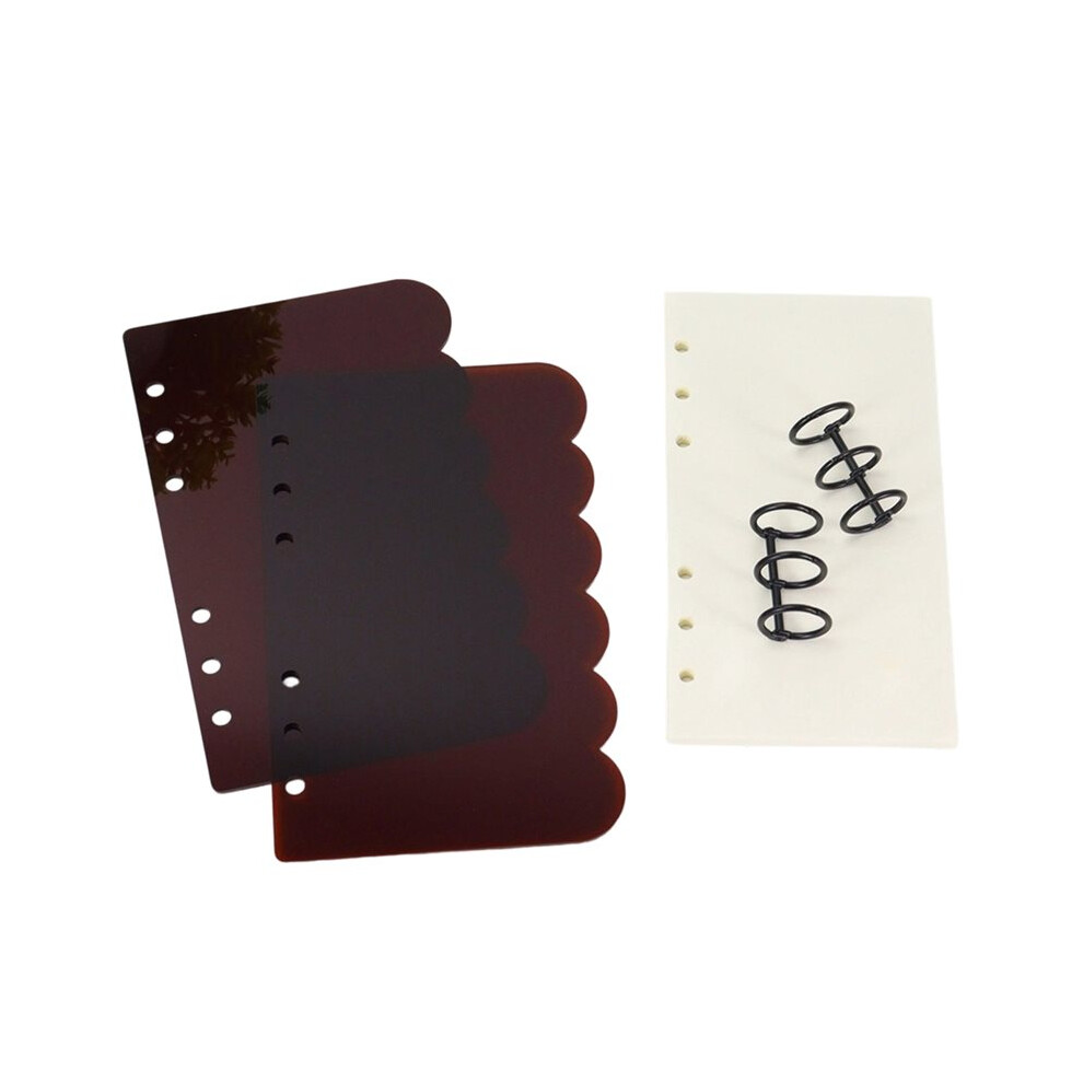 Photos - Notebook Jojomino A6 Black Petal Acrylic Binder Cover for DIY Journal and Planner Supplies A 