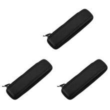 3X Retro Custodia Cosmetica Nera A Forma di Penna con Manico in Polietilene