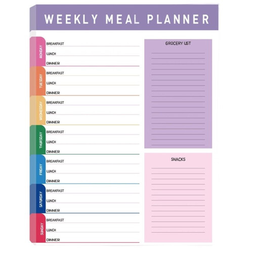 Magnetic Daily Planner Notepad for Fridge with 52 Tear-Off Sheets for Efficient Scheduling B 1