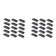30 Pezzi di Cancelleria Porta Targa Clip In Acciaio Inossidabile Cartelle Tascabili Cartelle Ufficio Nero Montabile Portablocco Clip File