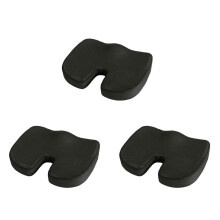 3X Orthopedic Pillow Cushion-Non-Slip Memory Foam Coccyx Cushion for Tailbone Pain-Office Chair Car