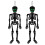 Glitter Skeleton Door Hanger – 26 Inch Poseable Skull 3