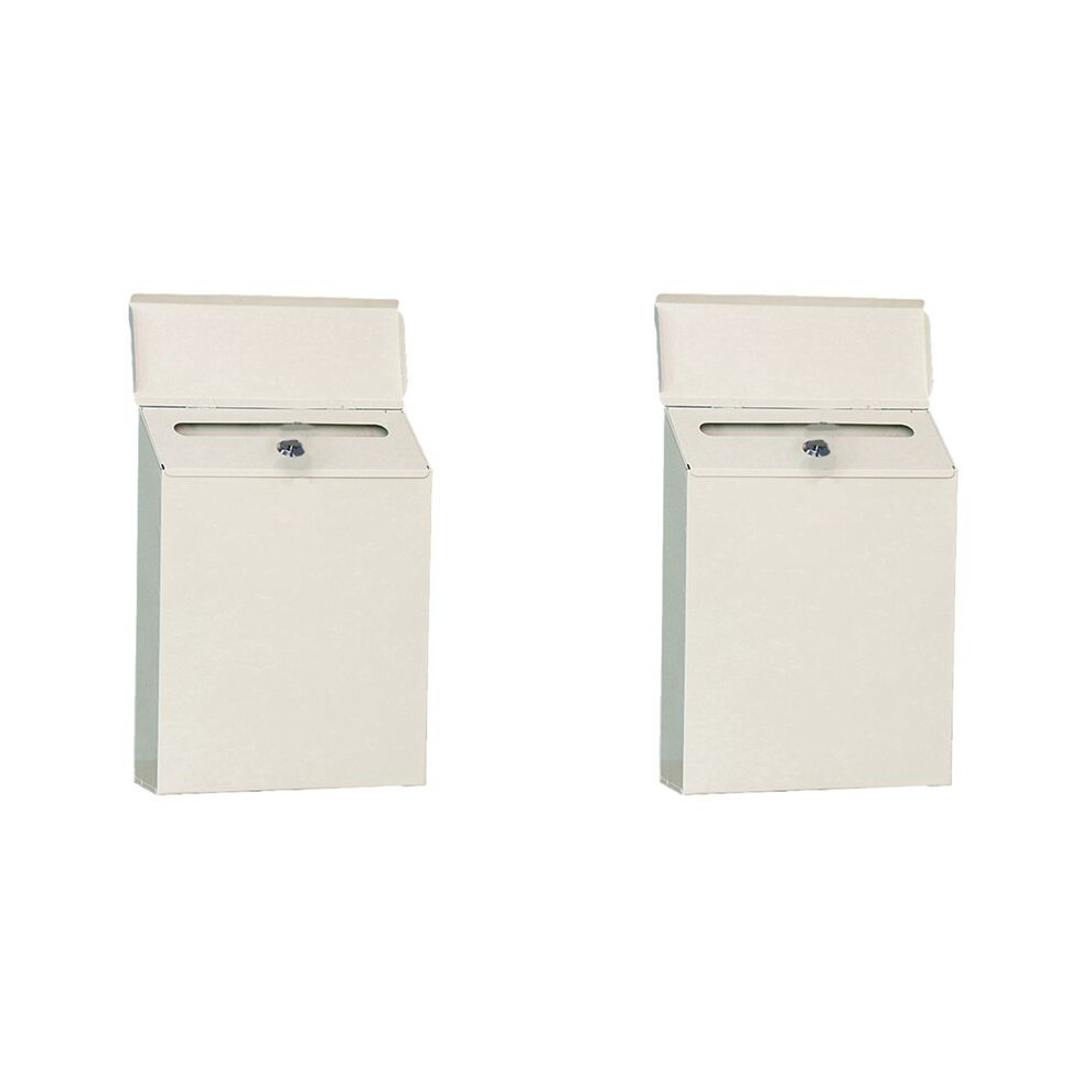 2X Mailbox Office Mailboxes Mail Boxes Outdoor Wall Mounted Mailbox Locking Mailbox Wall- Mounted Key Drop Box Mailboxes 6033677623559