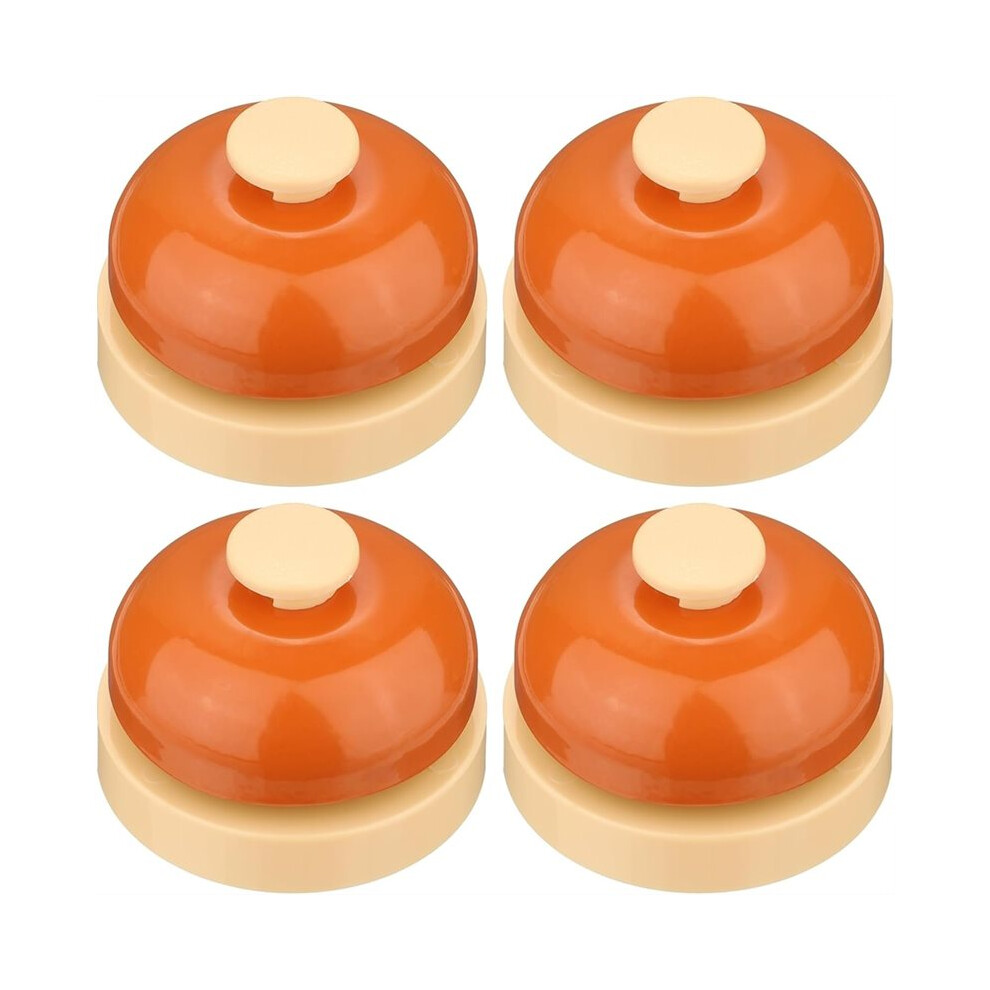 4Pcs Desk Call Bells, 2.52" Front Desk Service Bell For Office, Hotel, Dinner, Restaurant, Party, Pet Training 6033650034754