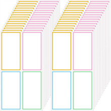 120 Pcs Dry Erase Labels, 2.4"X 1.2" Removable Name Tags, Easy-Peel Sticky Notes for Whiteboard, Refrigerator, Storage