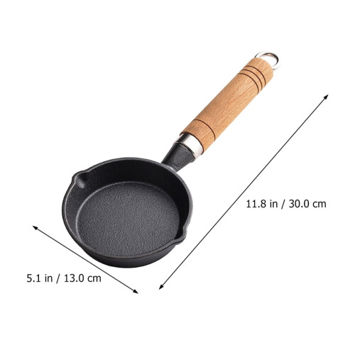Nonstick Pots Griddle Mini Omelet Pan Fry Egg Frying Cast Iron 2