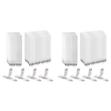 40 Paia (80 Strisce) di Strisce Strette per Appendere Quadri, Strisce Adesive Resistenti All'Acqua per Appendere Cornici, 19X92 mm