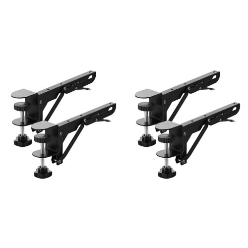 4 Pièces Support Pliable Clavier D'Ordinateur Support D'Extension de Bureau Support de Bras de Clavier Support de Bureau Pliant pour Moniteur 1