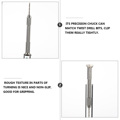 Hand Drill Set for Jewelers 3.34 x 0.59 x 0.59 Inch 2
