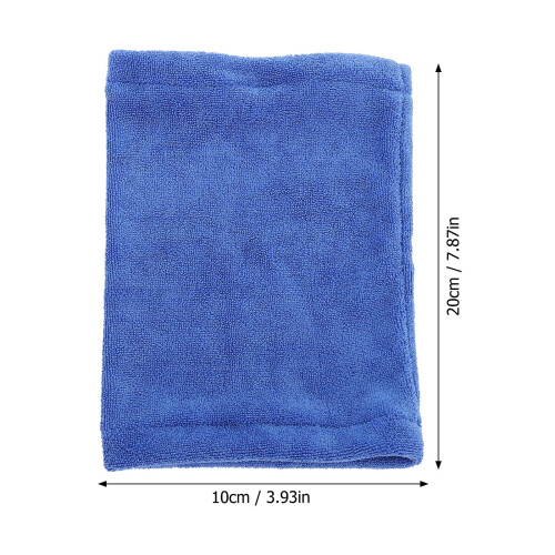 Cache-oreilles d'hiver en coton bleu pour chien 1