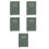 5Pièces Planners Quotidiens A5 Vert Olive Couverture PU Résistante 5