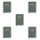 5Pièces Planners Quotidiens A5 Vert Olive Couverture PU Résistante 6