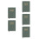 5Pièces Planners Quotidiens A5 Vert Olive Couverture PU Résistante 7