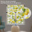 Lemon Fruit Kitchen Curtains Set of 3 – Polyester Tier & 2