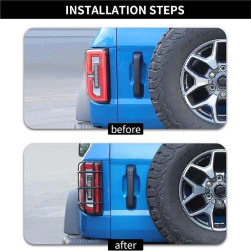Tail Light Guards for  Bronco 2021-2025 Rear Light Cover Protector Exterior Accessories 2