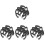 40Pcs Plastic Mic Cable Clamps Black Mic Accessories Cable Organizer 5