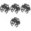 40Pcs Plastic Mic Cable Clamps Black Mic Accessories Cable Organizer 6