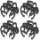 40Pcs Plastic Mic Cable Clamps Black Mic Accessories Cable Organizer 8